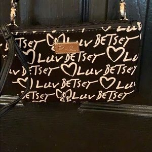 Betsey Johnson Black and White Crossbody Bag